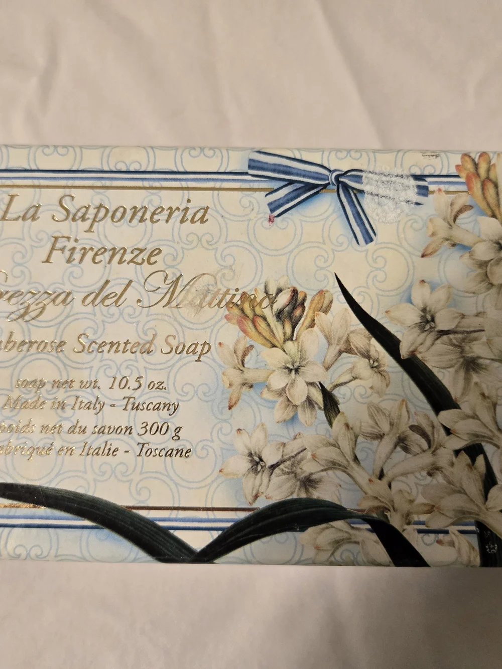 New La Saponeria Firenze Tuberose Scented Soap 10.5 Oz